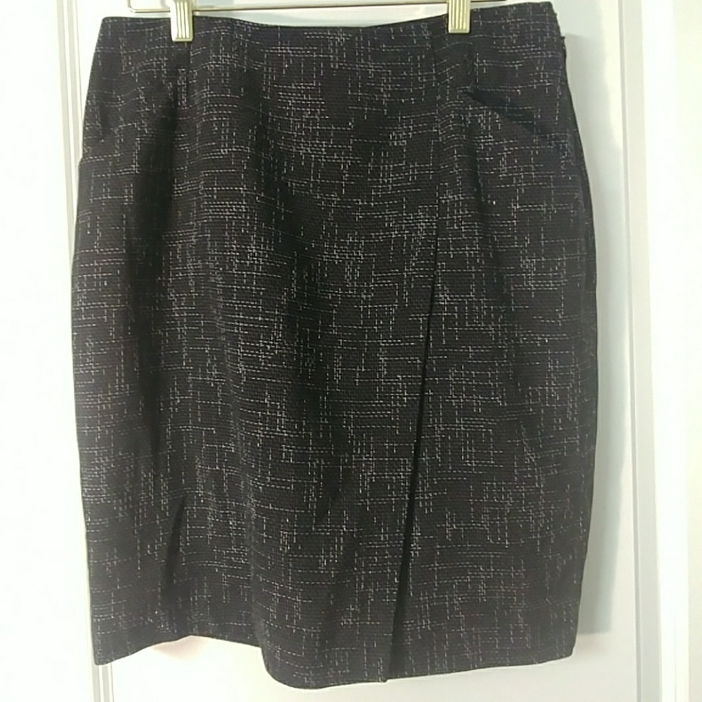 Tweed-look wrap pencil skirt from The Limited